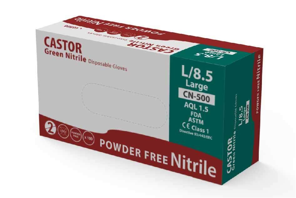 CN-500 YEŞİL NİTRİL ELDİVEN XL
